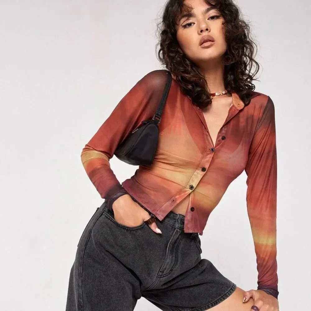 Motel matching set Herly Trouser In Sunset Melt size XS